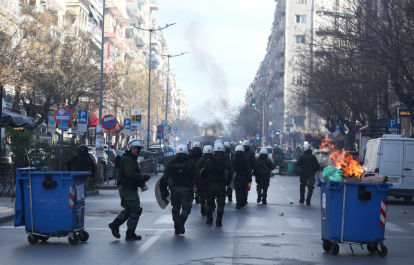 Συγκέντρωση για τα Τέμπη στη Θεσσαλονίκη: Εννέα συλλήψεις και 45 προσαγωγές