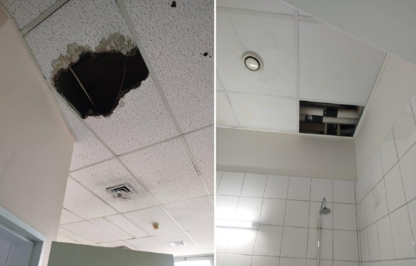 Έπεσε τμήμα οροφής σε θάλαμο ασθενών στην ψυχιατρική κλινική στο Θριάσιο