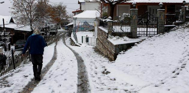 κακοκαιρια αττικη προγνωση δευτερα χιονια ξανα