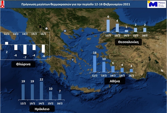 Οι φάσεις της κακοκαιρίας «Μήδεια» – Πτώση της θερμοκρασίας έως 13-15 βαθμούς