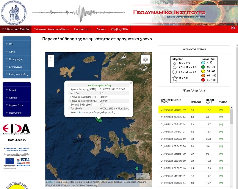 ΣΕΙΣΜΟΣ ΤΩΡΑ