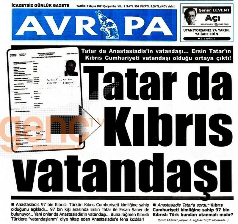 cyprus tatar eggrafa paranoma ahval prwtoselido