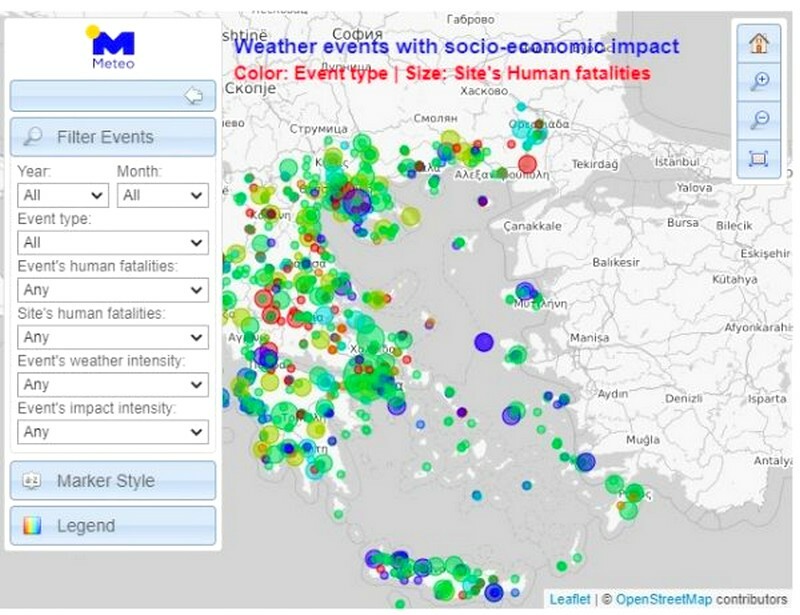 kairos akraia fainomena ellada meteo