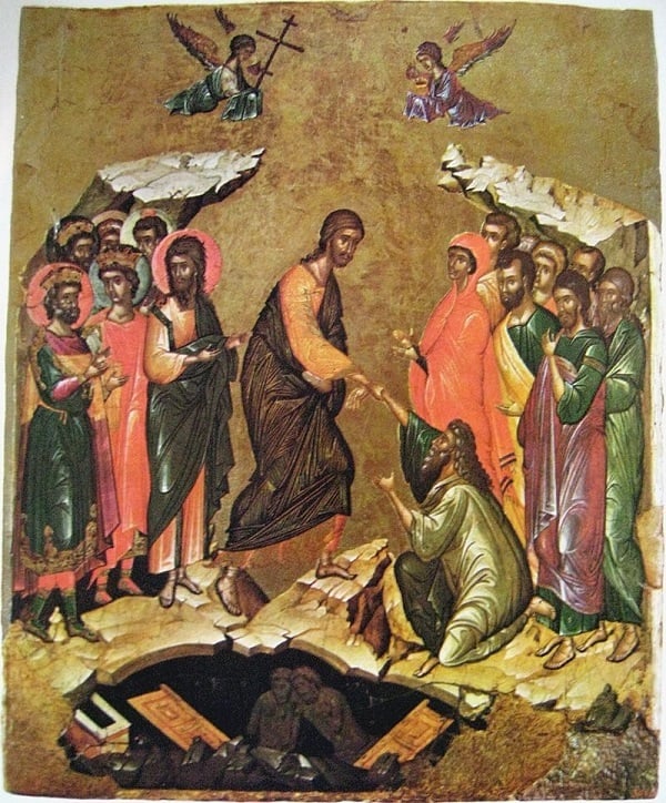 Harrowing of hell 15th c. Byzantine Hermitage