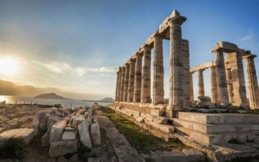 Φωταγωγείται ο Ναός του Ποσειδώνα στο Σούνιο