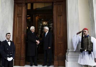 Συνάντηση Παυλόπουλο με τον Πρόεδρο της ιταλικής Δημοκρατίας