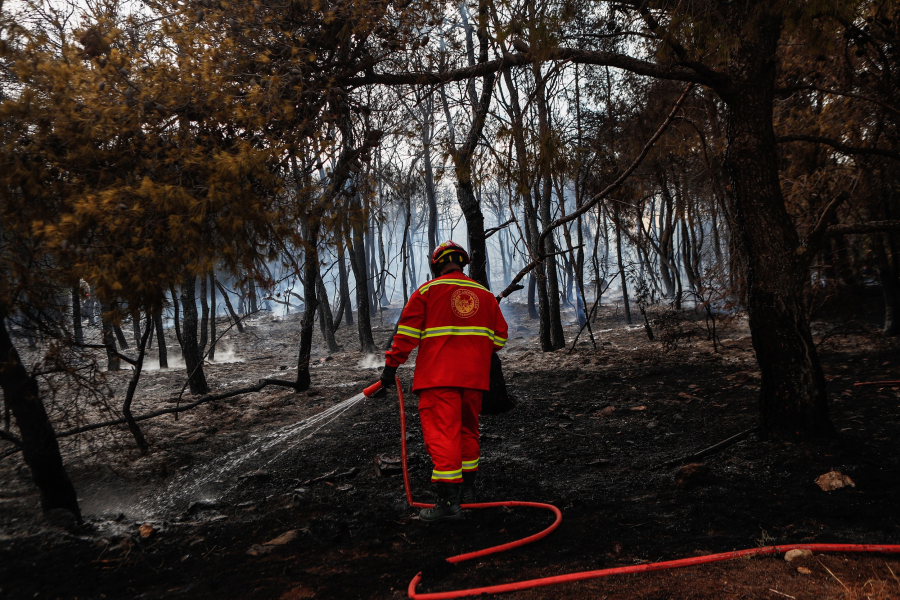 Χωρίς ενεργό μέτωπο οι φωτιές σε Βοιωτία και Λαγκαδά