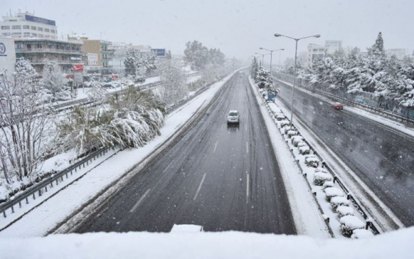 Κακοκαιρία «Ελπίς»: Ανοιχτή η κυκλοφορία στην Αθηνών – Κορίνθου