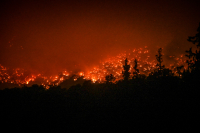 Ολονύχτια μάχη με τις φωτιές σε Χίο και Κω - Μηνύματα του 112 και τιτάνια προσπάθεια της Πυροσβεστικής
