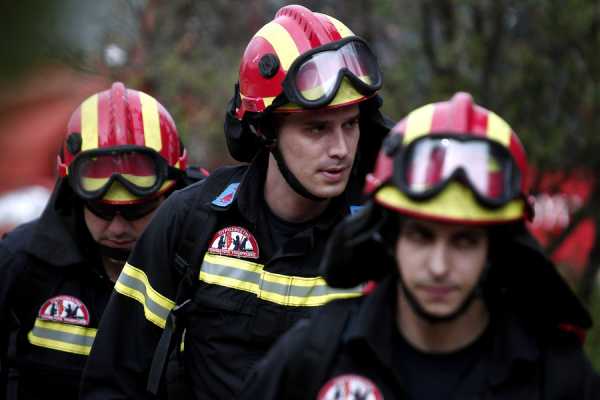 Πυροσβεστική άσκηση στον Υμηττό