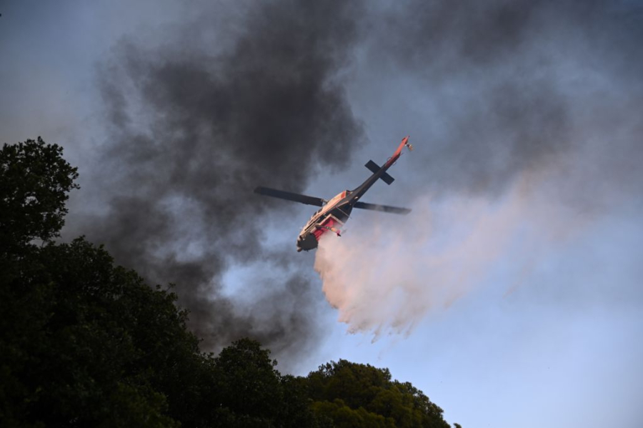 Φωτιά τώρα στις Σέρρες, σηκώθηκαν εναέρια μέσα