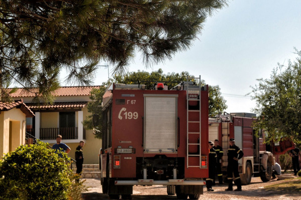 Φωτιά σε καλαμιές και ξερόχορτα στο Πικέρμι