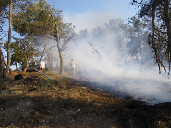 Μαίνεται η πυρκαγιά στις Μαριές Ζακύνθου