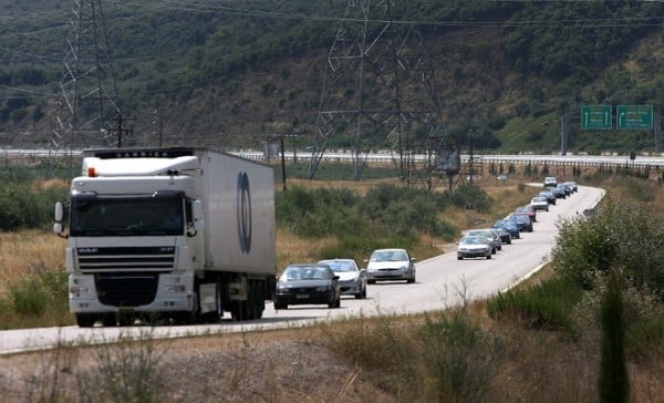 Αποκαταστάθηκε η κυκλοφορία στην εθνική οδό Αθηνών - Θεσσαλονίκης