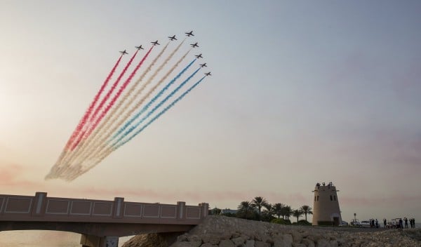 Mirage και τα Red Arrows προς τιμήν του Καρόλου