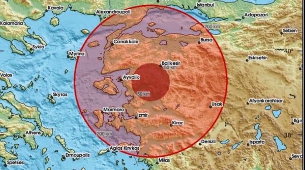 Σεισμός στην Τουρκία, αισθητός και στην Ελλάδα