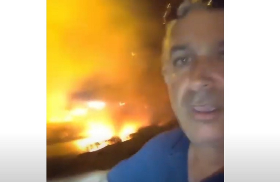 Αθηνών - Κορίνθου: Έκρηξη του βυτιοφόρου δίπλα σε δημοσιογράφο - Συγκλονιστικό βίντεο