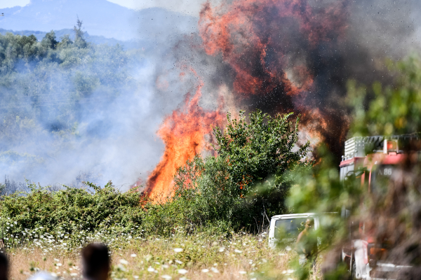 Υπό μερικό έλεγχο η φωτιά που ξέσπασε στο Ελληνικό Αρκαδίας