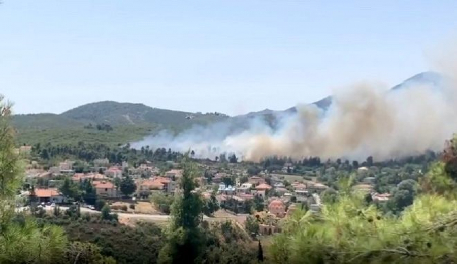 Φωτιά στη Σταμάτα: Ενεργοποιήθηκε το μήνυμα 112 της Πολιτικής Προστασίας - Παραμείνετε σε ετοιμότητα