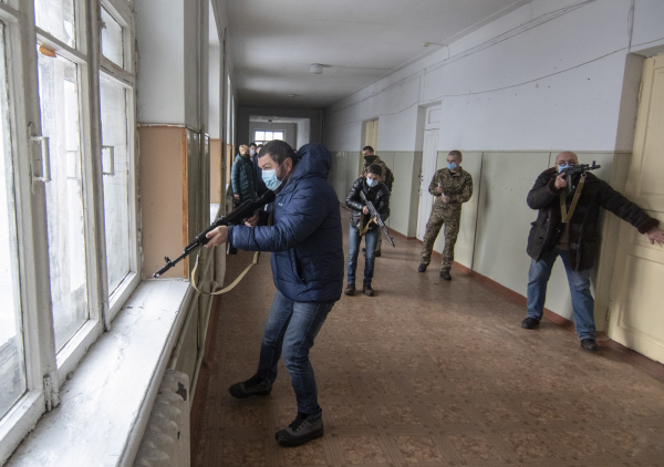 Φωτογραφία αρχείου από ασκήσεις στη Μαριούπολη