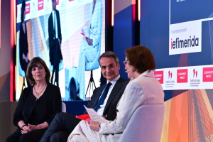 Κυριάκος Μητσοτάκης με Christiane Amanpour: Η σταθερότητα το διακύβευμα των επόμενων εκλογών