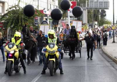 Κυκλοφοριακό «έμφραγμα» από την πορεία των εργαζομένων στα νοσοκομεία