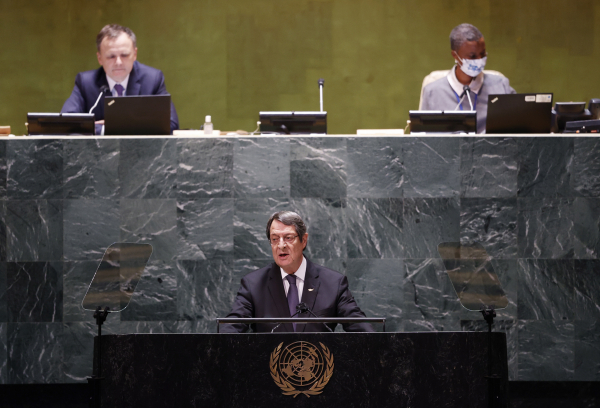 Αναστασιάδης από τον ΟΗΕ: «Η Τουρκία έχει τελικό της στόχο να μετατρέψει την Κύπρο σε προτεκτοράτο της»