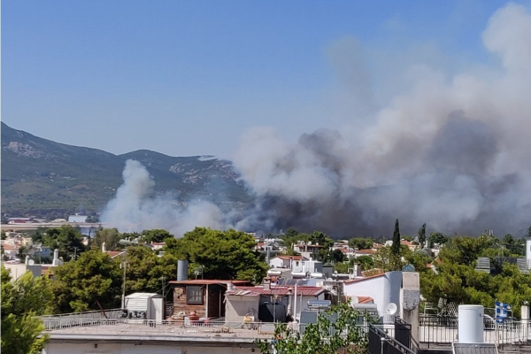 Φωτιές Αττική: Νέα μέτωπα σε Αδάμες και Άνω Λιόσια (εικόνες)