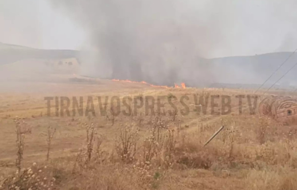 Εκτός ελέγχου φωτιά τώρα στη Λάρισα, απειλεί φωτοβολταϊκό πάρκο