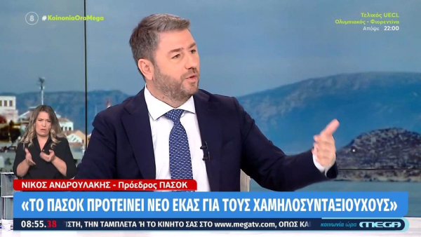 Ανδρουλάκης: «Επιβράβευση να με σταματούν στο δρόμο για τις πολιτικές και όχι για τα παπούτσια που φοράω»