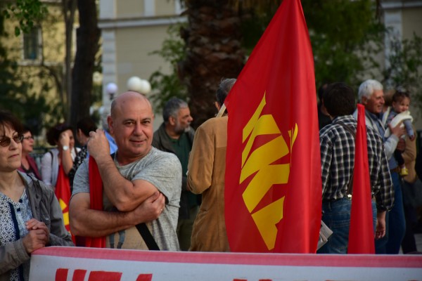 Μαζική η αντιπολεμική διαδήλωση του ΚΚΕ