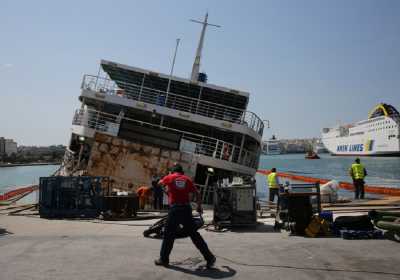 Ολοκληρώθηκαν οι εργασίες στο πλοίο «Παναγία Τήνου»