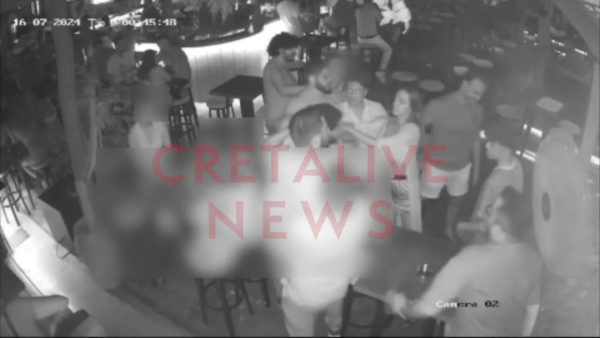 Κρήτη: Βίντεο ντοκουμέντο με τον ξυλαδαρμό του Ελληνοκαναδού σε μπαρ