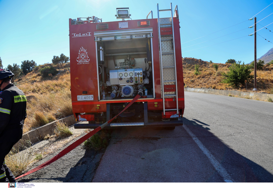 Νέα φωτιά τώρα στο Ρέθυμνο Κρήτης, μήνυμα από το 112