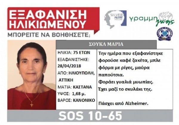 Τραγικό τέλος για την 75χρονη Μαρία Σούκα - Βρέθηκε νεκρή, δίπλα ήταν το σκυλί της