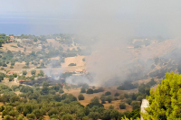 Φωτιά στο Αλεποχώρι - Οι πρώτες εικόνες (βίντεο)