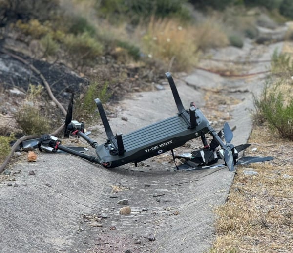 Φωτιά στα Γλυκά Νερά: Αυτό είναι το drone που έπεσε - Τέσσερις προσαγωγές