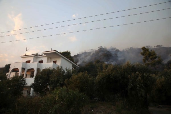 Πυρκαγιά στην Πισσώνα Ευβοίας