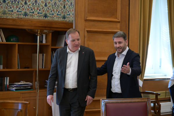 Συνάντηση Ανδρουλάκη- Löfven και στήριξη στον Antοnio Costa για την Προεδρία του Ευρωπαϊκού Συμβουλίου