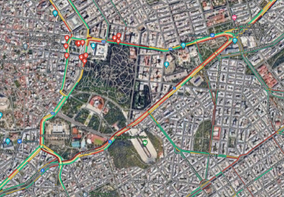 Κλειστοί δρόμοι στην Αθήνα - Ομιλία Μητσοτάκη στο Σύνταγμα