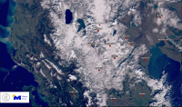 Δορυφόρος «δείχνει» τη χιονοκάλυψη από τη «λευκή» Βόρεια Ελλάδα