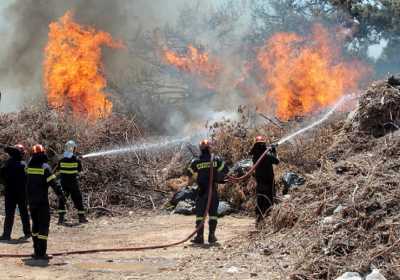 Πυρκαγιά στη Γέργερη Ηρακλείου