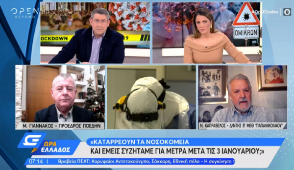 Καπραβέλος: «Κοροϊδία τα self test, εδώ και μήνες ζητάμε νέα μέτρα» (βίντεο)