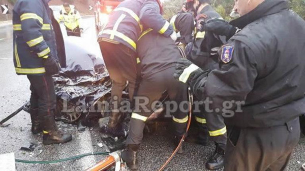 Λιβαδειά: Τραγωδία στην Εθνική Οδό, δύο νεκροί από τροχαίο τα ξημερώματα