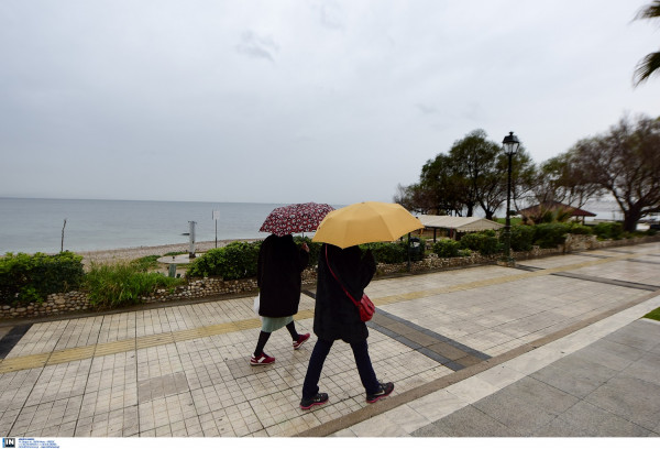 Βροχερό το σκηνικό του καιρού τη Δευτέρα