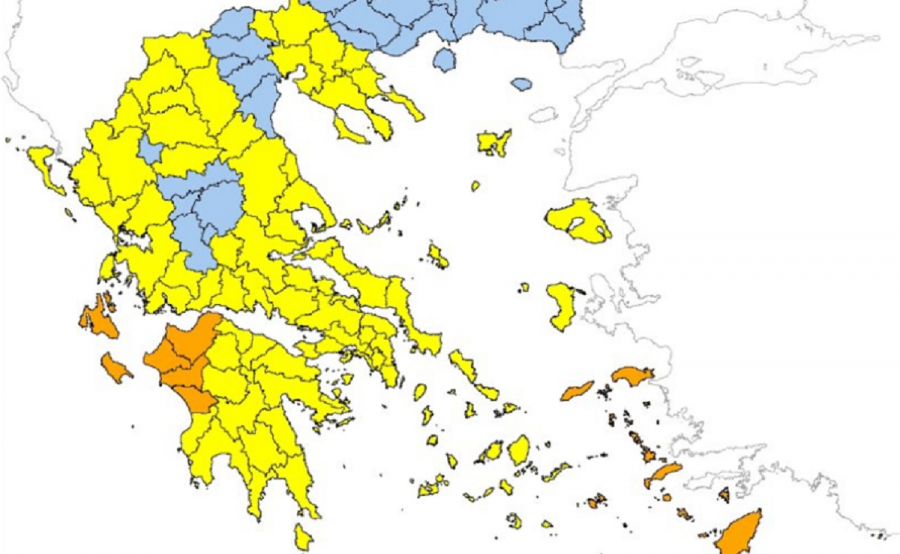 Πολύ υψηλός κίνδυνος πυρκαγιάς αύριο για 5 Περιφέρειες της χώρας