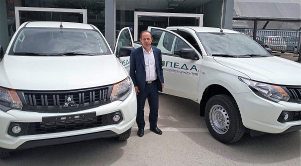 Ημιφορτηγά pick up 4×4 παρέδωσε για τις ανάγκες των δήμων ο Γιώργος Ιωακειμίδης