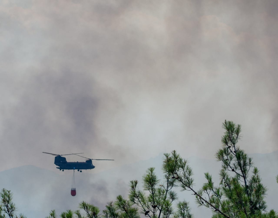 Φωτιά τώρα στην Πέλλα, καίει χορτολιβαδική έκταση