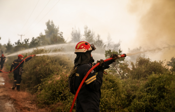 Φωτιά στη Βοιωτία - Σηκώθηκαν και εναέρια μέσα