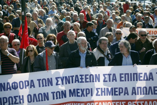 Συγκέντρωση συνταξιούχων στην Κοτζιά για τις περικοπές